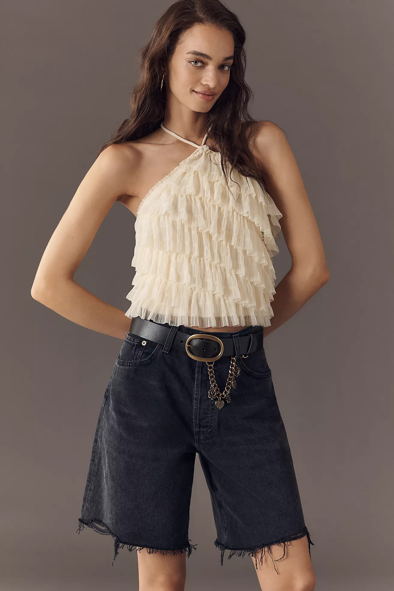 Charm Chain Oval Buckle Belt | Anthropologie (US)