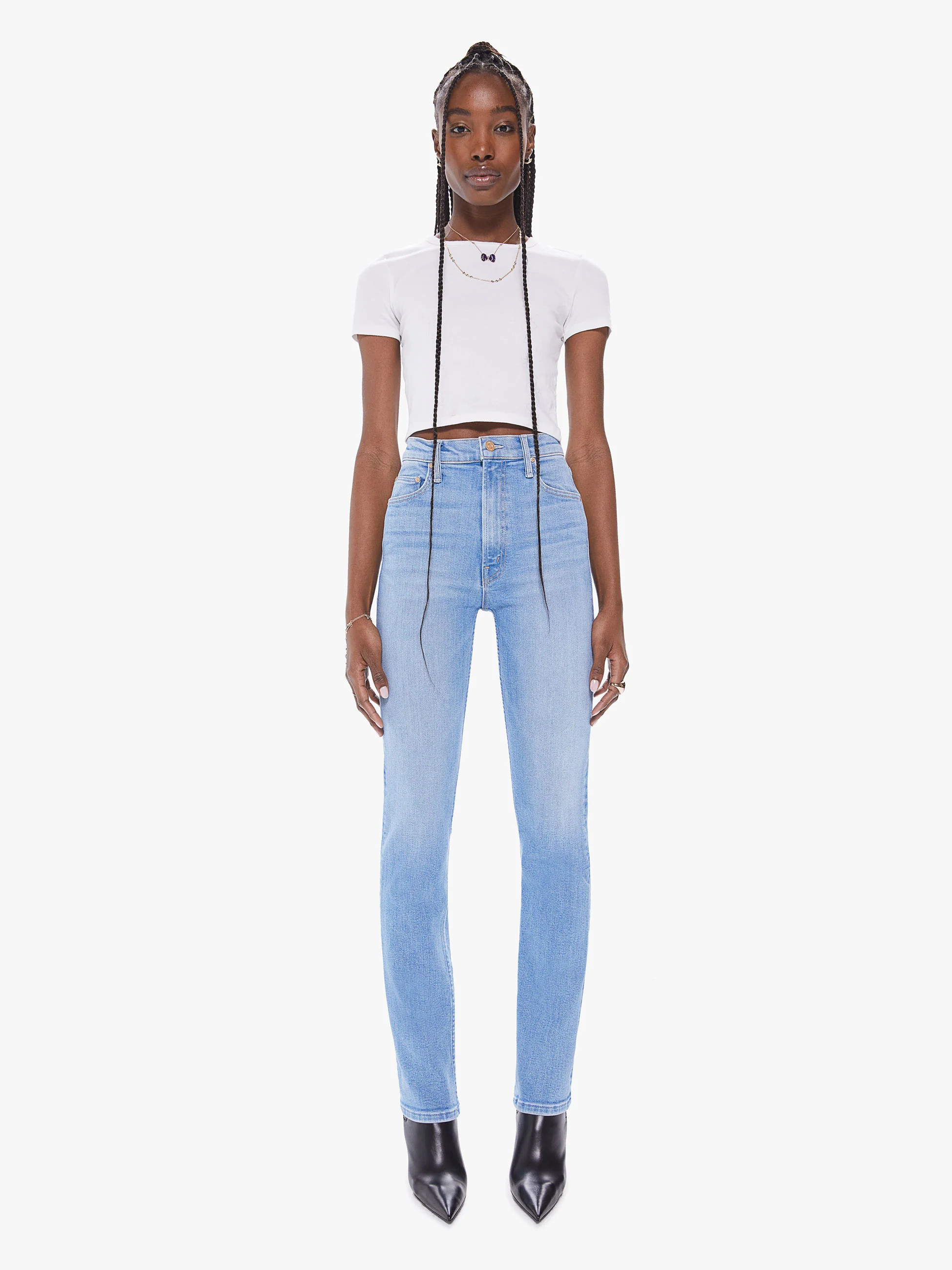 THE HUSTLER ANKLE FRAY - HIGH-LIFE | Mother Denim