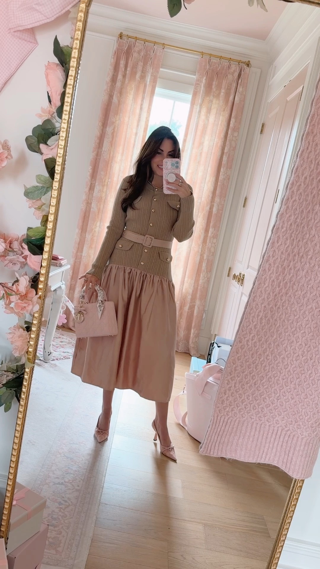 The perfect holiday hosting and parties dress! Elevated, chic, feminine, timeless and so glamorous but under $100!! Wearing a small. Buttons are functional!

#LTKootd #LTKSaleAlert #LTKSeasonal