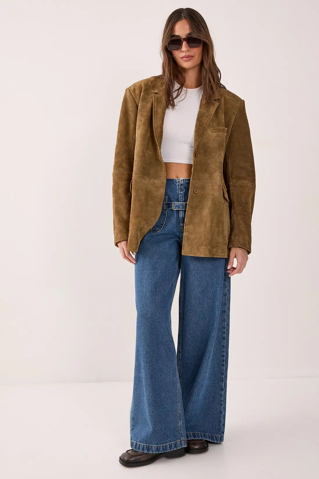 Jeans | Buckle Detail High Waisted Wide Leg Jeans | NastyGal | NastyGal UK