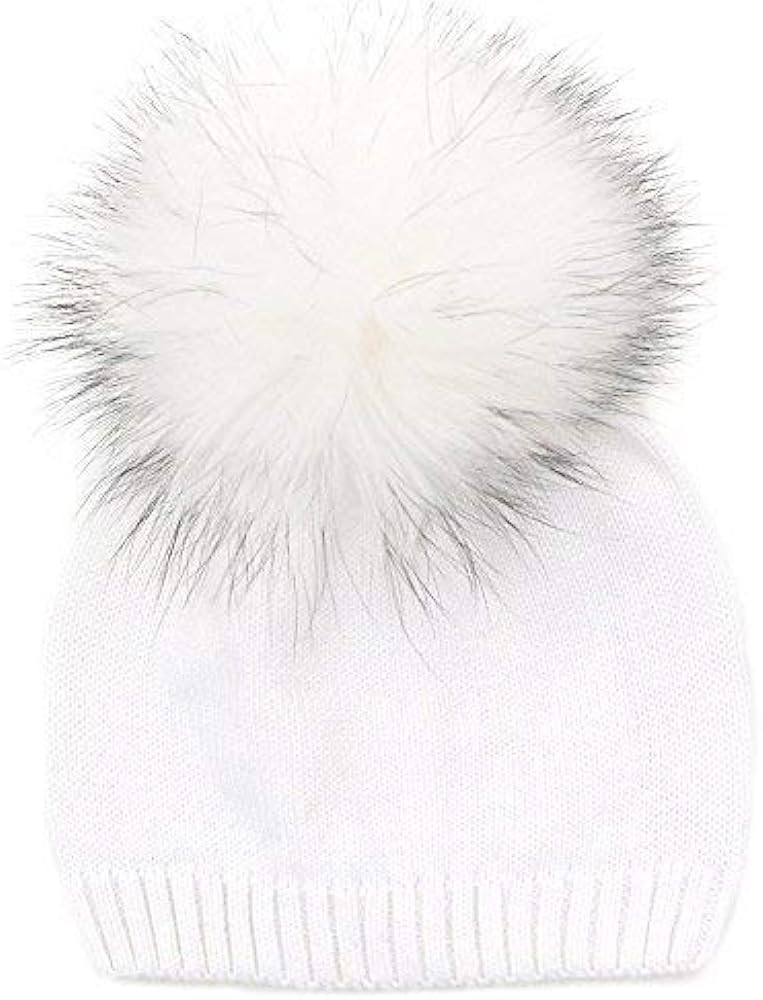 6-36 Month Kids Knit Pom Beanie Hat Baby Spring Cotton Crochet Bonnet | Amazon (US)