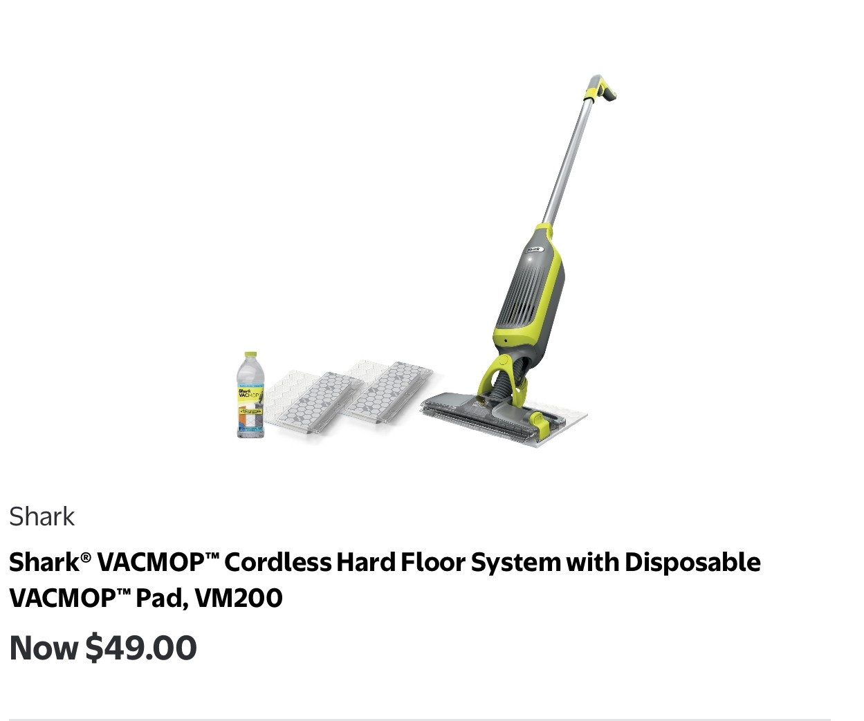 Shark® VACMOP™ Cordless Hard Floor System with Disposable VACMOP™ Pad, VM200 

#LTKHome #LTKFindsUnder50 #LTKFindsUnder100