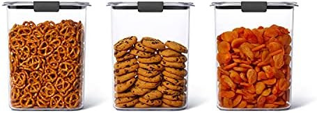 Amazon.com: Rubbermaid 6-Piece Brilliance Food Storage Containers for Pantry with Lids for Flour,... | Amazon (US)