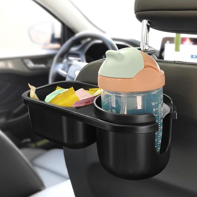 Accmor Car Headrest Backseat Organizer with Cup Holder, 2 in 1 Universal Backseat Car Organizer T... | Amazon (US)