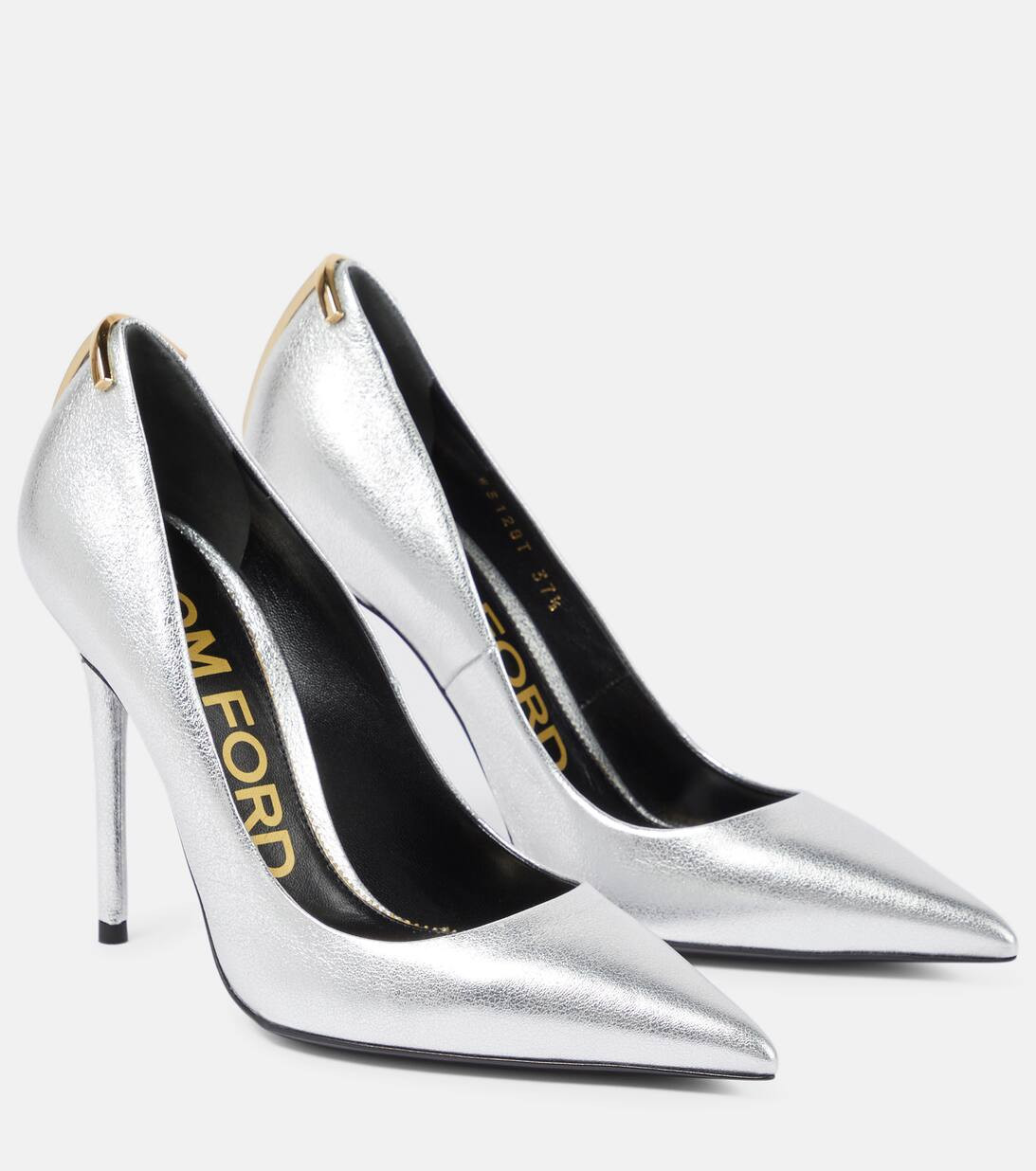 T metallic leather pumps | Mytheresa (UK)