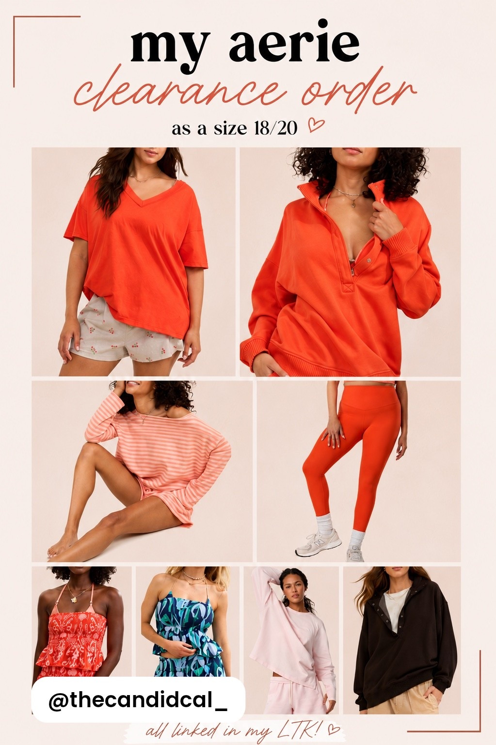 What I ordered from the aerie clearance sale as a size 18/20! I ordered an xxl in everything except for the leggings I ordered an xl tall ♥️

#LTKPlusSize #LTKSaleAlert #LTKTall