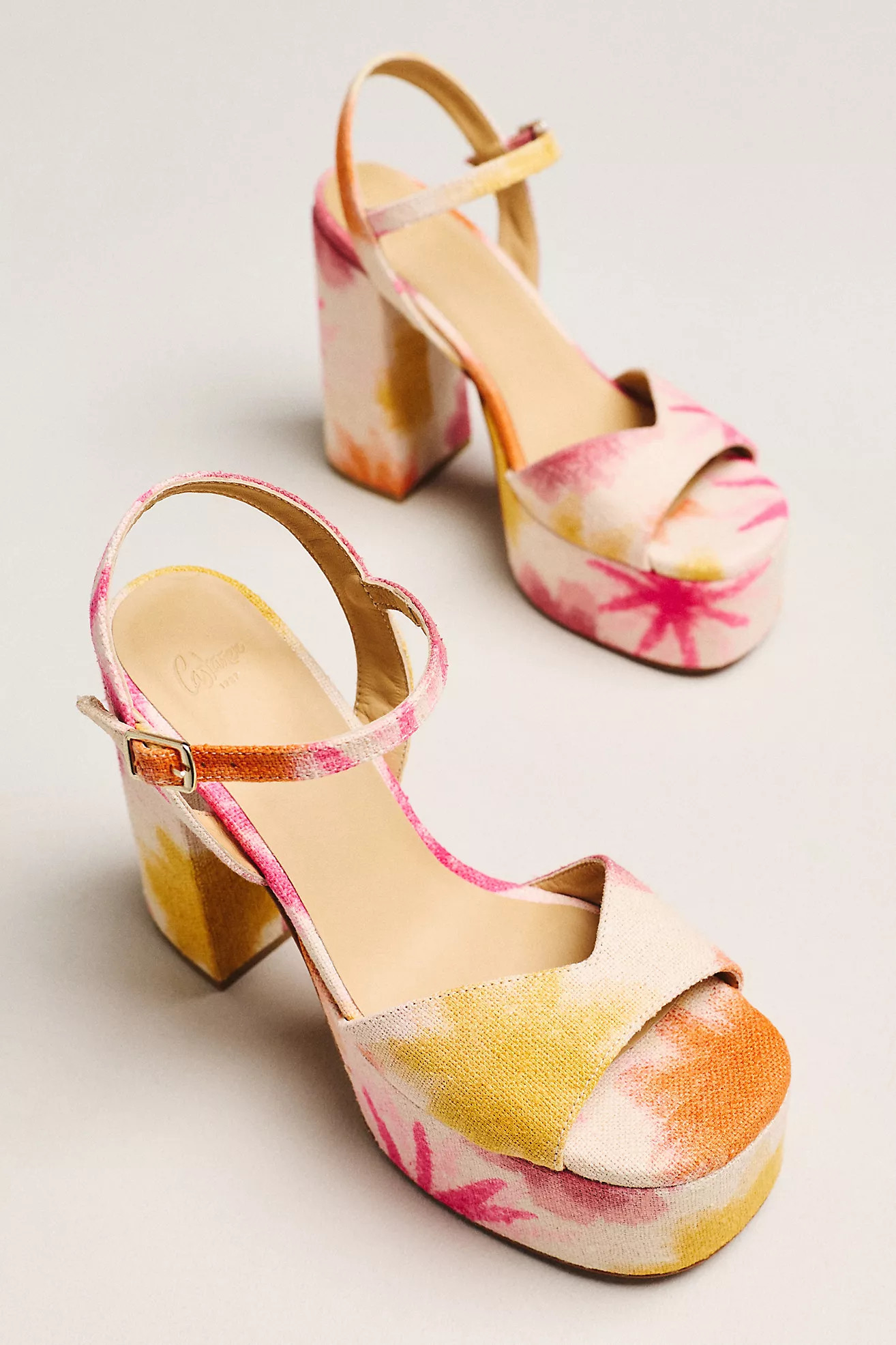 Castaner Flora Ankle-Strap Platfrom Heeled Sandals | Anthropologie (US)