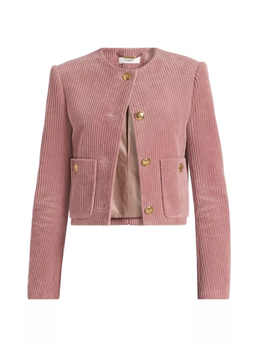 Corduroy Cropped Jacket | Saks Fifth Avenue