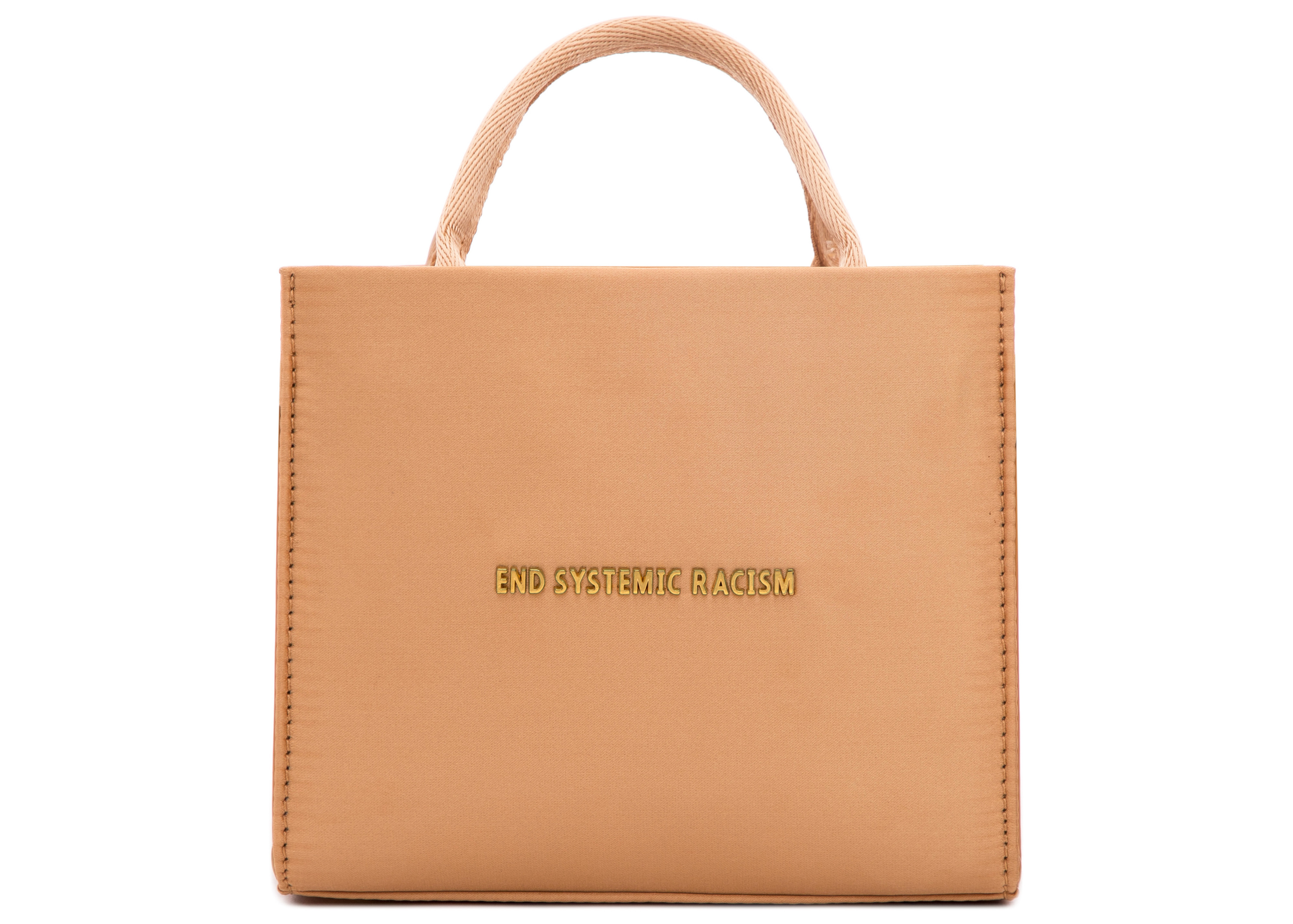Women's Brandon Blackwood ""End Systemic Racism"" ESR Tote Satin in Beige | StockX