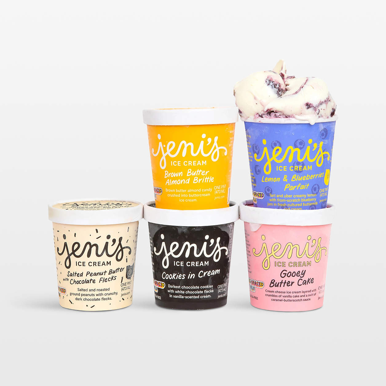 Jeni's Gluten Free 5-Pint Ice Cream Collection | Crate & Barrel | Crate & Barrel