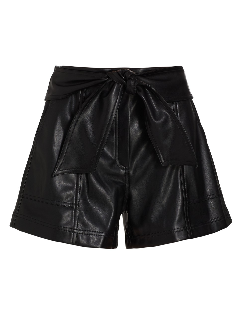 Women's Mari Vegan Leather Shorts - Black - Size 0 | Saks Fifth Avenue