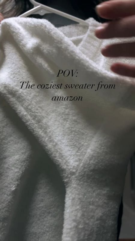 When syou find the coziest sweater this season you have to share! This is one mg my favorite amazon sweaters, and I have been wearing it on repeat since I got it! Great quality and fits tts. Shop by going to the link in bio, and to my tik tok collections. 

#LTKSeasonal #LTKstyletip #LTKsalealert