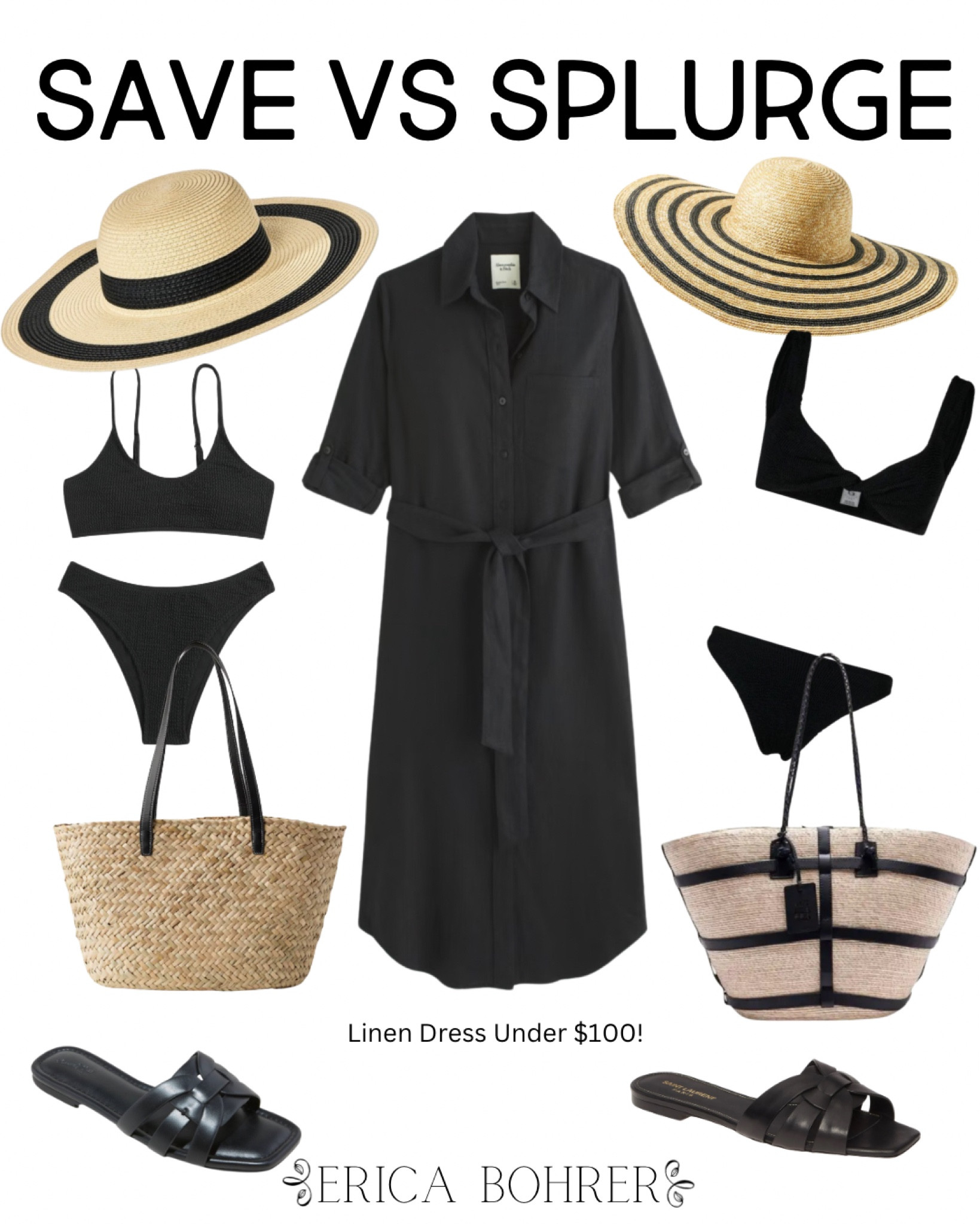 Resort wear Save verses Splurge! I have linked the linen dress in two price options, both under $100! 

#LTKSeasonal #LTKswim #LTKtravel