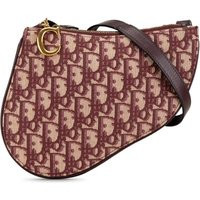 Christian Dior Hobo Bags - Oblique Canvas Saddle Triple Zip Crossbody - Gr. unisize - in Rot - für Damen | Fashionette (DE)