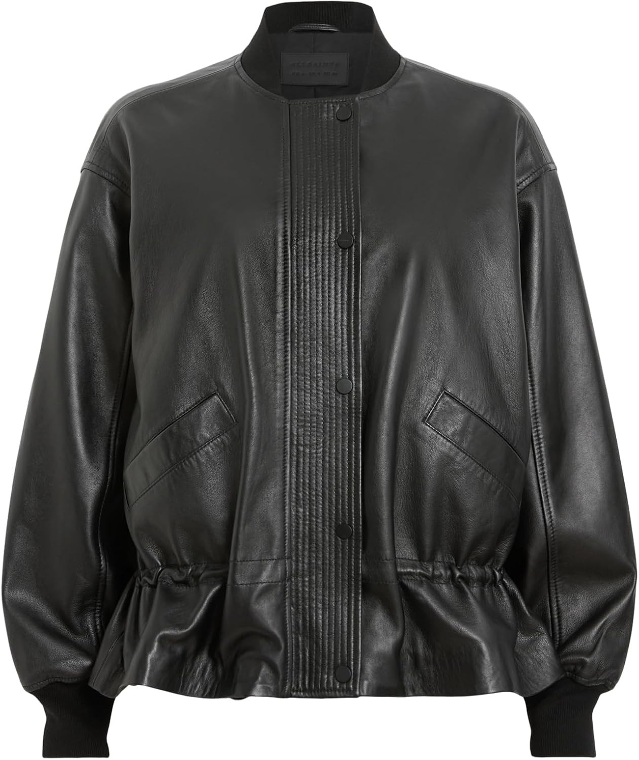 AllSaints Women's Sofi Leather Bomber | Amazon (US)