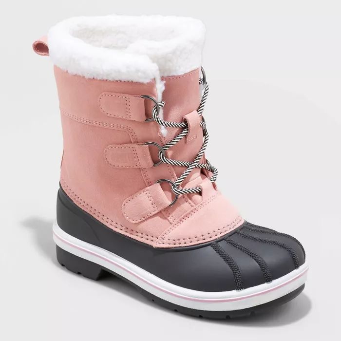 Kids' Kit Lace-Up Winter Boots - Cat & Jack™ | Target