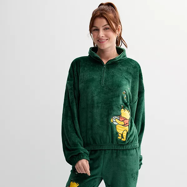 Disney's Winnie The Pooh Cute Pose Juniors' Oversized Graphic Pullover | Kohl's
