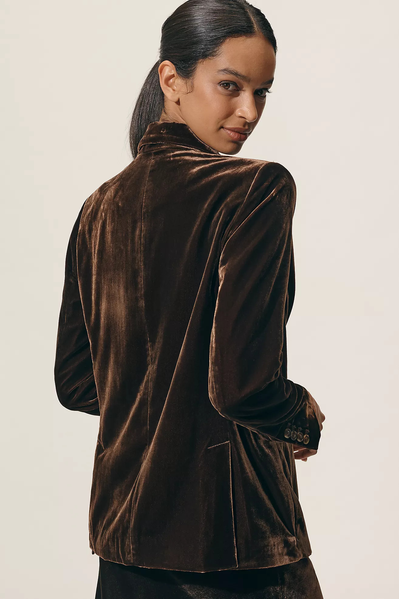 The Tessie Blazer by Maeve: Velvet Edition | Anthropologie (US)