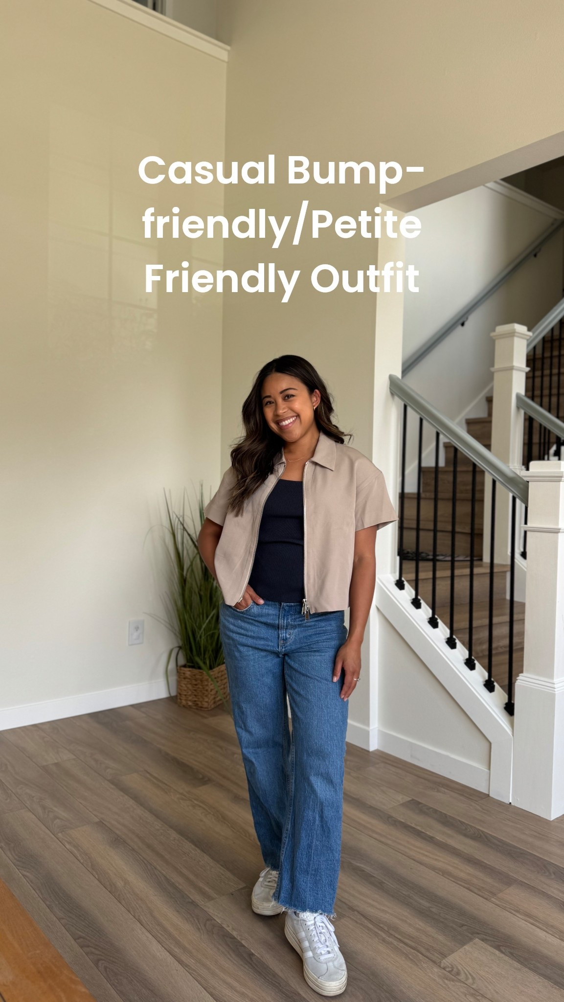 Love this short sleeve jacket with a zipper! I’m in my second trimester and I love that is a light layer for fall. This splendid top is also ribbed and so comfy for my growing belly. Both tops are from Nordstrom Rack. 

#LTKFindsUnder100 #LTKBump #LTKPetite