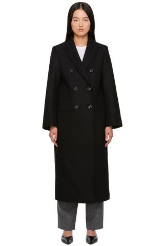 Black Tailored Coat | SSENSE