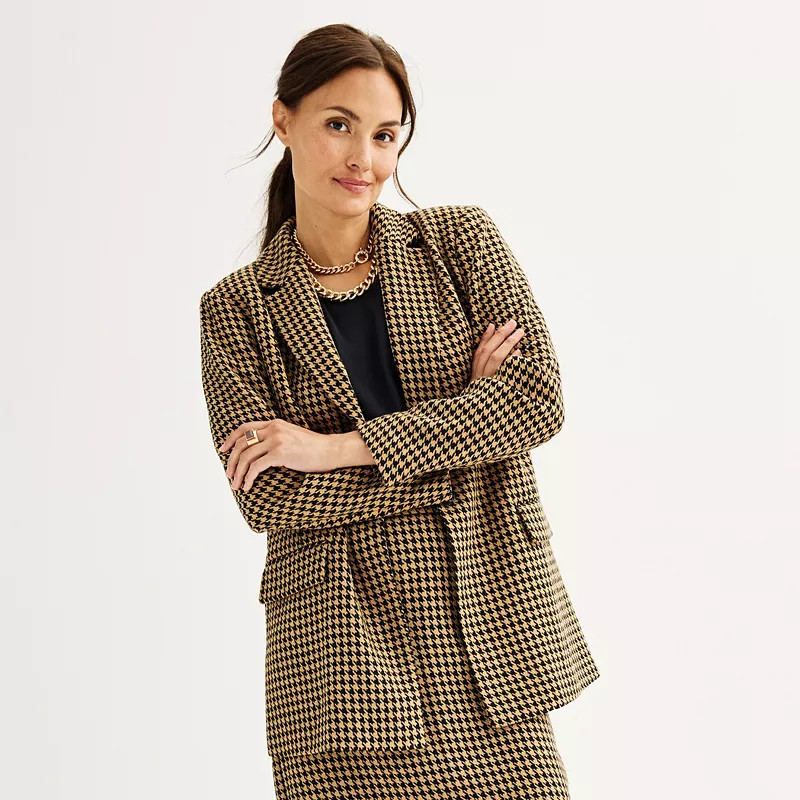 Women's Nine West Single-Button Longline Blazer | Kohl's