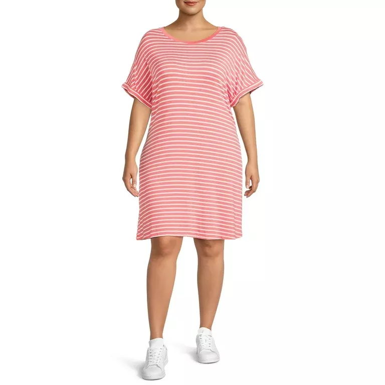 Terra and sky store t shirt dress