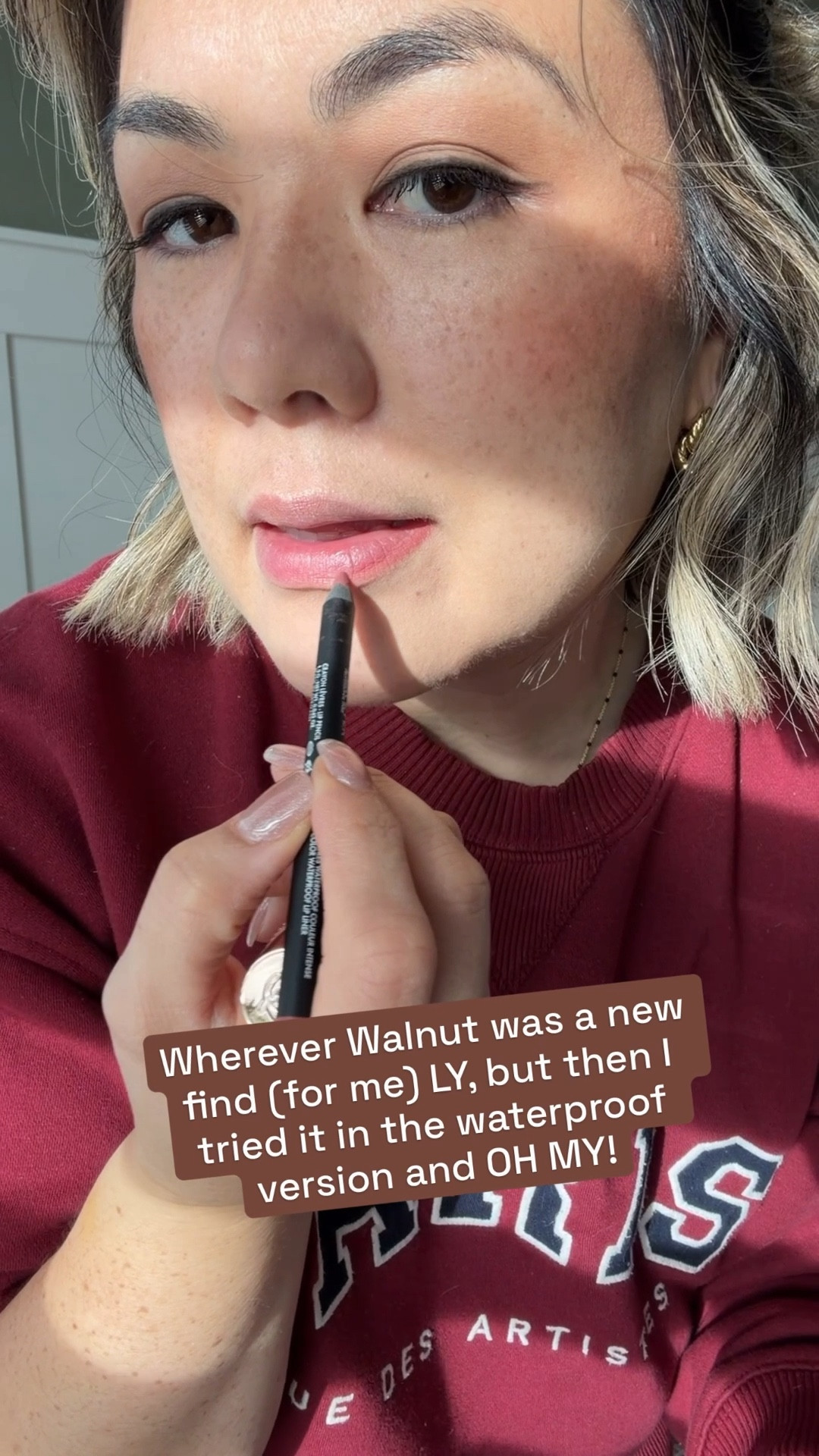 This lipstick has been in my rotation for 3+ years now—I keep repurchasing because it’s literally the best pink nude. 

Everyone was raving about the Wherever Walnut so I had to see what it was about for myself. Turns out, it’s fabulous! BUT then I discovered the waterproof version and my goodness! I love it even more!

Lipstick: Nude Romance 
Liner: Wherever Walnut (waterproof )

#LTKgrwm #LTKselfcare #LTKBeauty