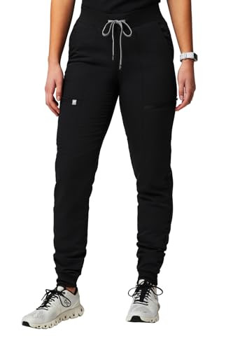 Fabletics Women's Active Scrub Jogger - MotionTech, 4-Way Stretch, Pocket-Packed, Lightweight, Semi-Slim Fit, S/Regular 28 in | 28, Black | Amazon (US)