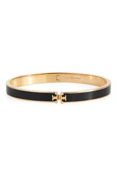 Tory Burch Kira Logo Enamel Hinge Bracelet | Nordstrom | Nordstrom