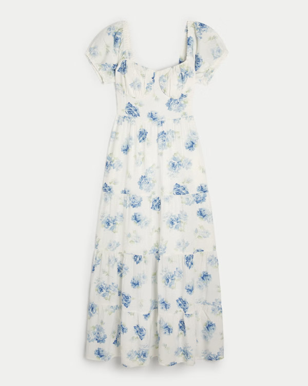 Women's Ruched Bust Maxi Dress | Women's Dresses & Rompers | HollisterCo.com | Hollister (US)