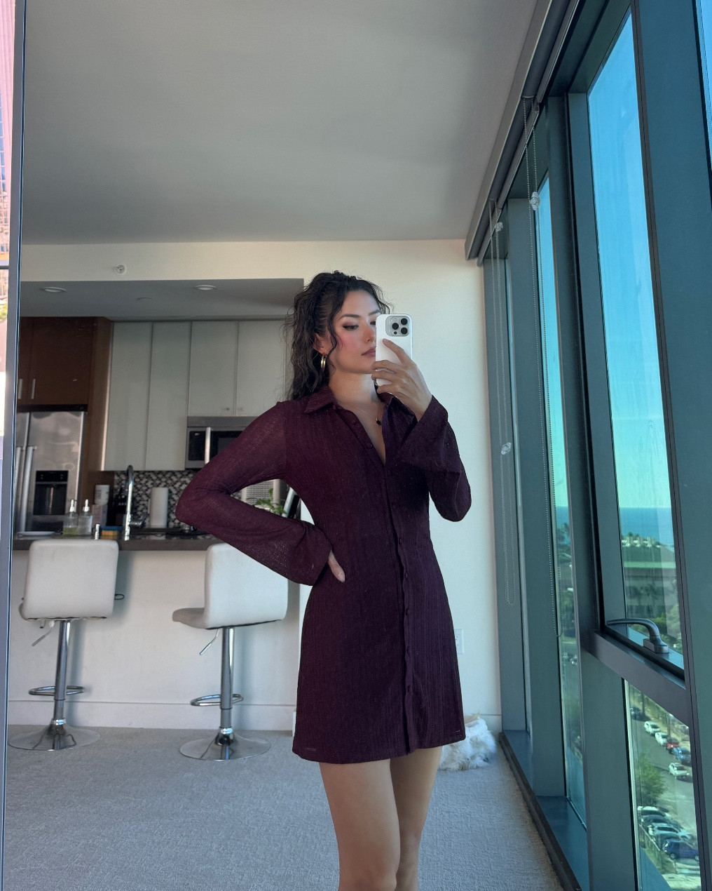 How cuteeeeee is this mini dress for fall!!! Love the burgundy color, lace texture, bell sleeves, collar and button. The fit is so feminine and sweet! Size 4 and under $100!

#LTKootd #LTKdayinmylife #LTKSeasonal