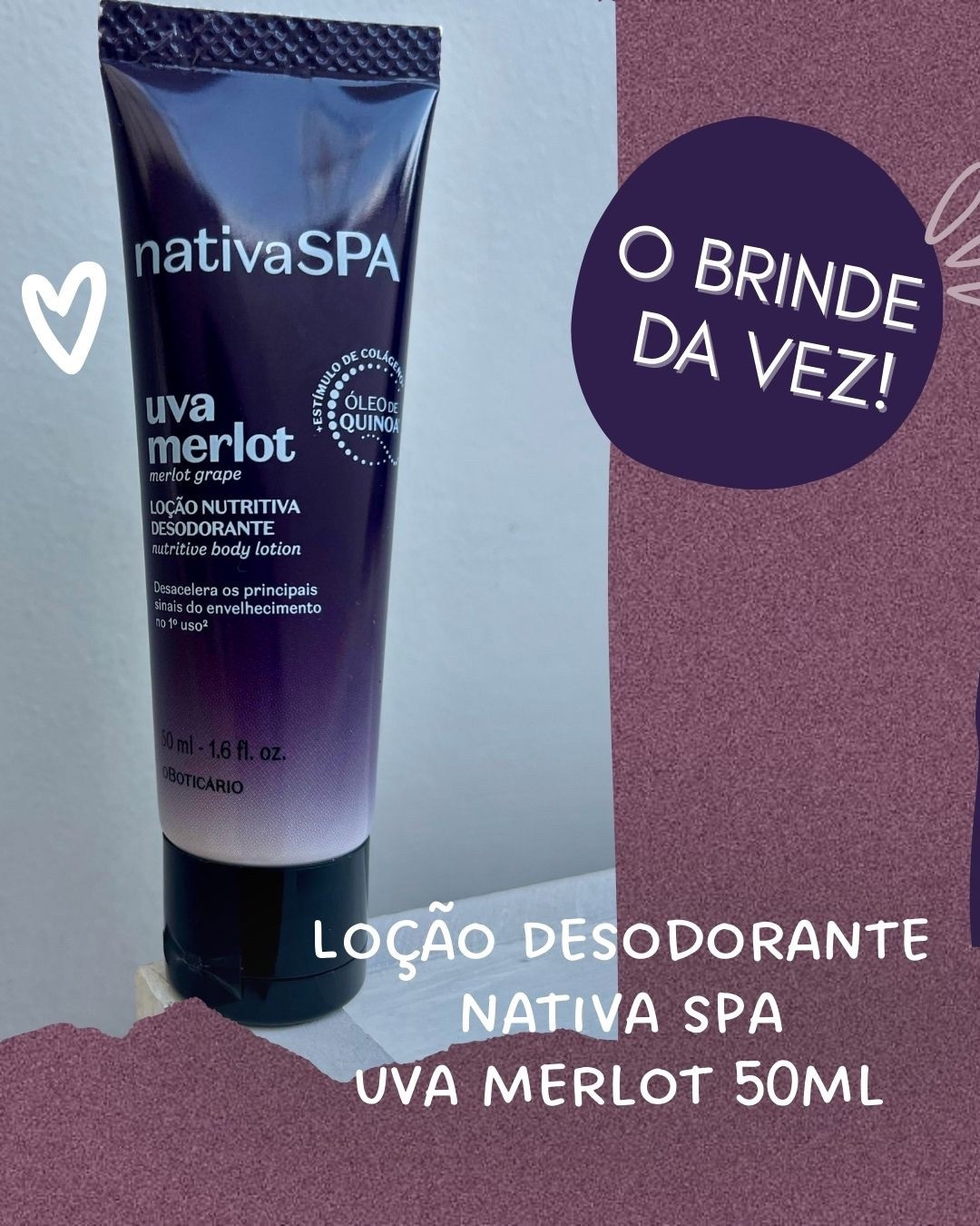 O brinde do Boti de março é a Loção Uva Merlot Nativa Spa de 50ml

#LTKbeleza