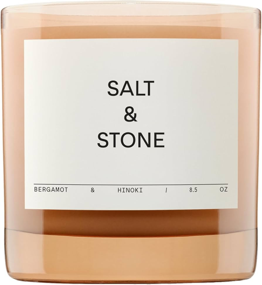 Salt & Stone Scented Candle for Women & Men | Coconut & Soy Blend Wax | Hand-Poured, Aromatic & F... | Amazon (US)