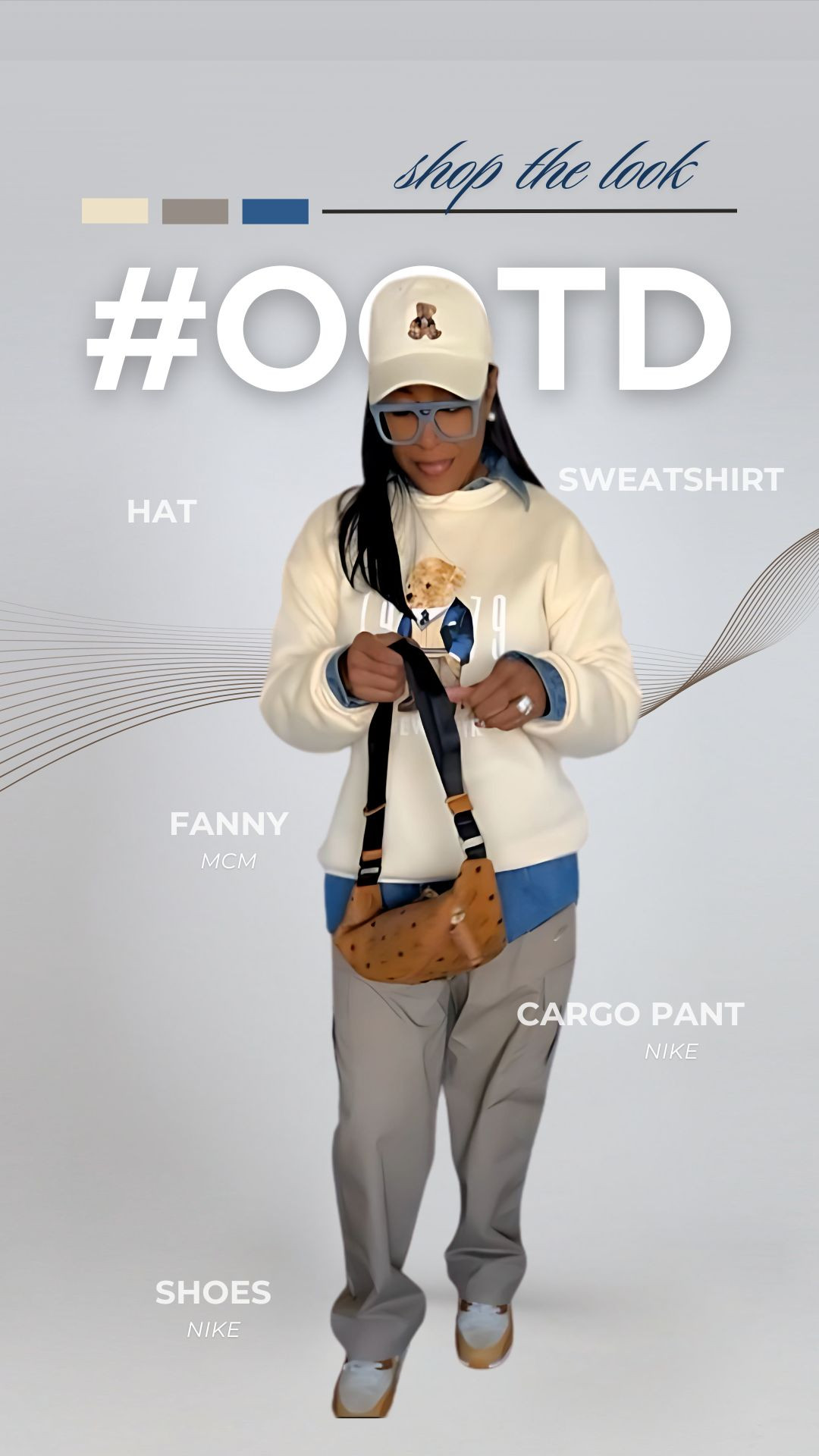🧸 STREETWEAR BUT MAKE IT SWEET 🧸
Glamma said: “Give me a teddy bear on my chest, cargos on my legs, and MCM on my hip.”
This look is giving comfy fly with a side of “don’t play with her.”
Layers? Done. Labels? Subtle but saying everything.

👒 Hat: cute cap energy
👕 Sweatshirt: teddy chic, cozy feel
👖 Cargo Pant: Nike – utility with edge
👟 Shoes: Nike – fly and functional
🎒 Fanny: MCM – statement bag, hands-free flex

Tap into this cozy slay on my LTK and let your streetwear speak volumes without saying a word.
#TeddyDrip #LTKStreetStyle #MCMStyle #NikeCargoQueen #BlackGirlStreetwear #GlammaInSneakers #CozyChic #OOTDLayeredRight #StyleWithNoEffort 

 #LTKOver40 #LTKPetite #LTKBeauty