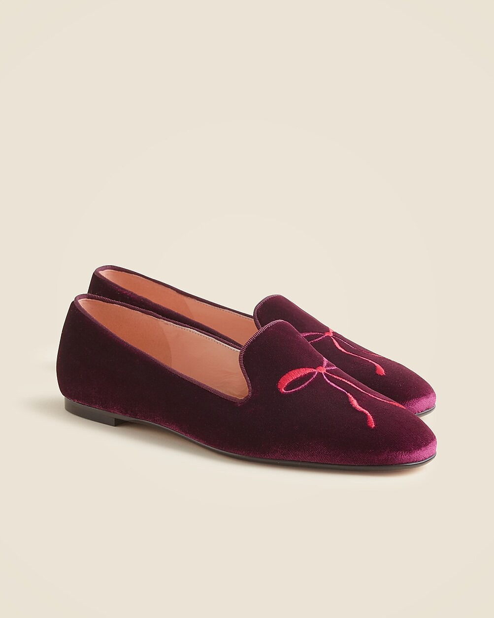 Made-in-Italy smoking slippers in embroidered velvet | J. Crew US