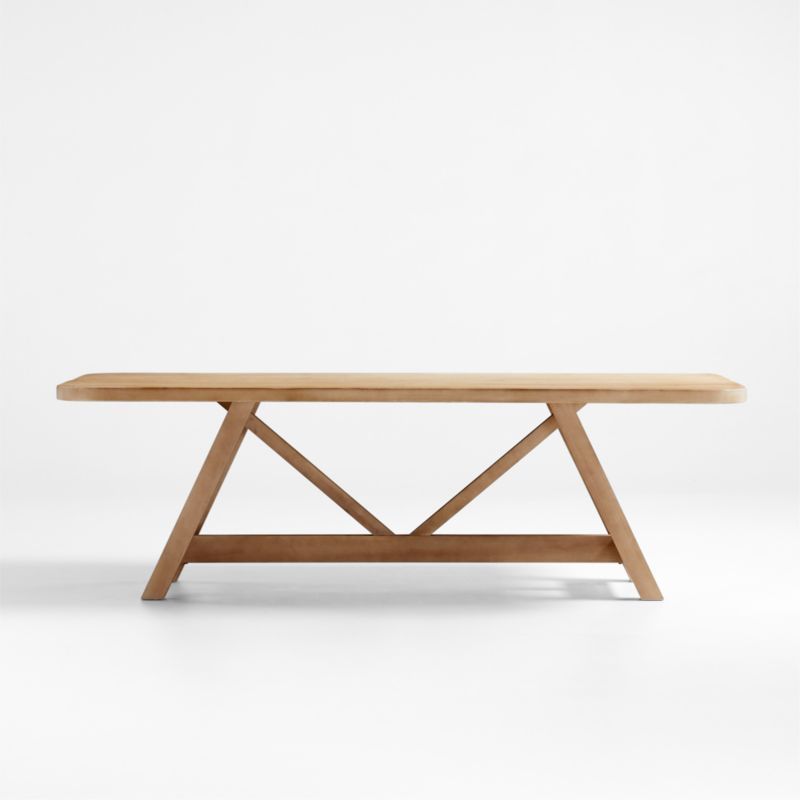 Aya 94" Natural Wood Farmhouse Dining Table by Leanne Ford | Crate & Barrel | Crate & Barrel