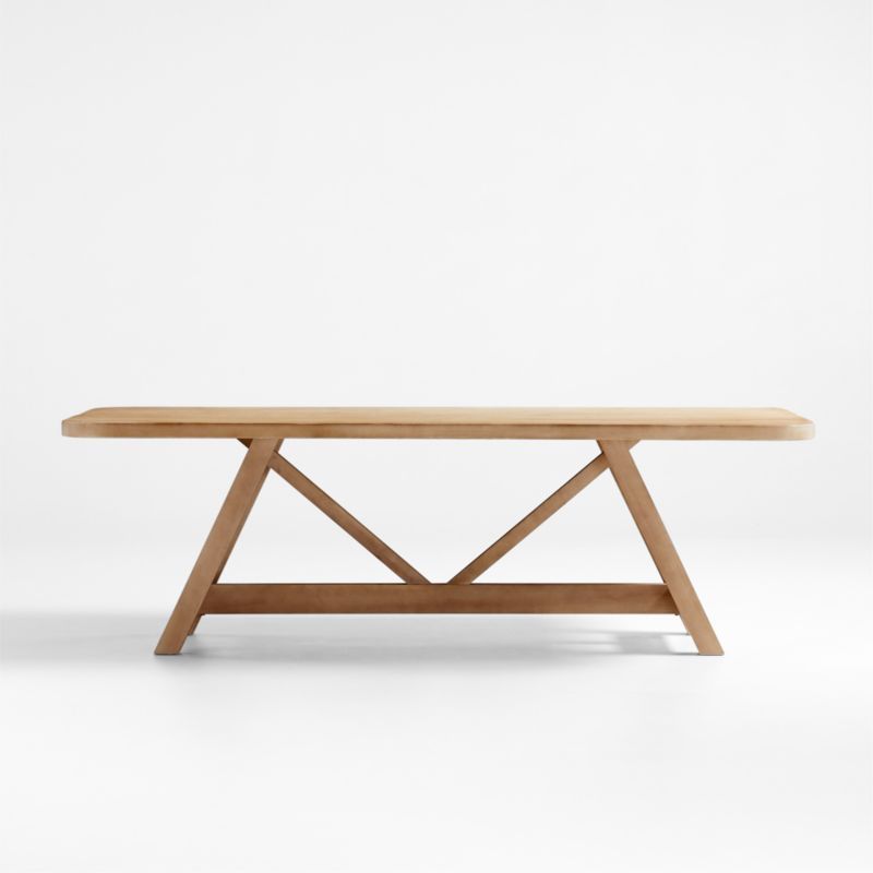 Aya 94" Natural Wood Farmhouse Dining Table by Leanne Ford + Reviews | Crate & Barrel | Crate & Barrel