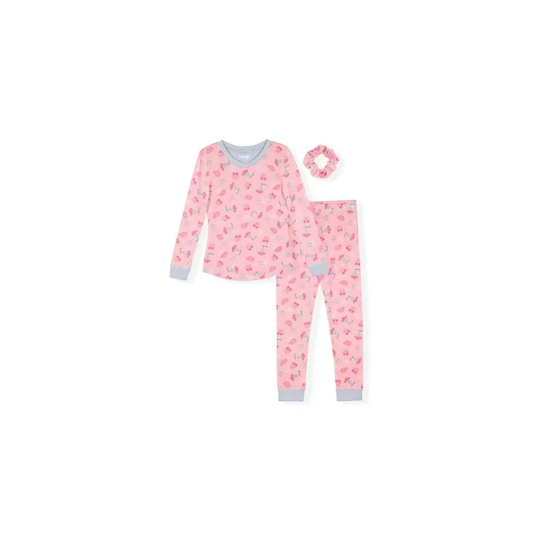 Sleep On It Girls Super Soft Tight Fit Pajama Set | Walmart (US)