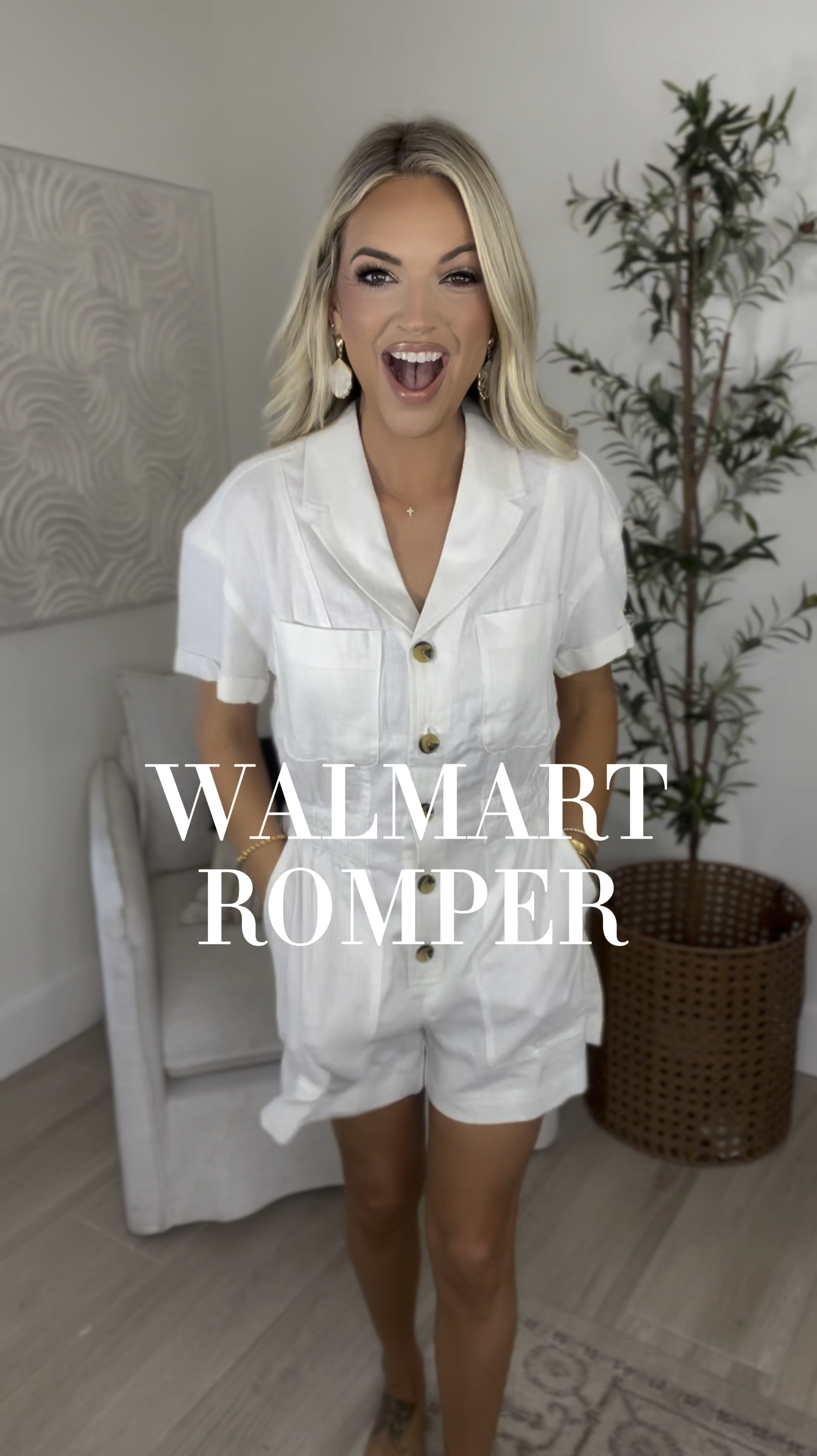 Walmart romper size small 5’5” for reference! Perfect for summer bbq or vacation! 

#LTKFindsUnder100 #LTKxWalmart #LTKFindsUnder50