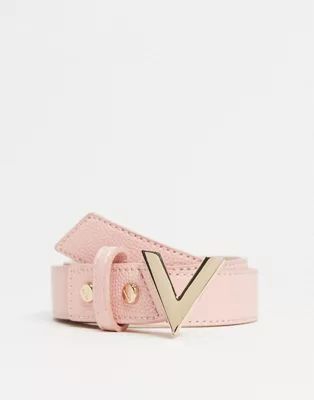 Valentino Bags Divina V detail belt in pale pink | ASOS (Global)