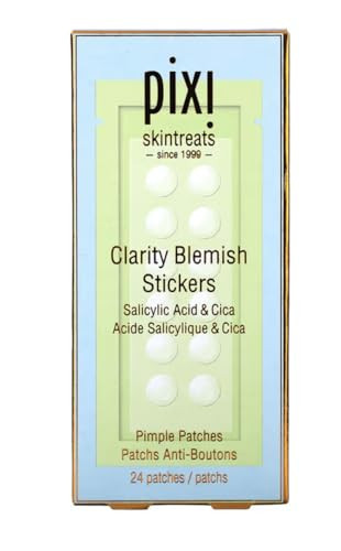 Pixi Clarity Blemish Stickers | Pimple Patches with Salicylic Acid, Green Tea & Cica for Clear & Balanced Skin | Translucent & Gentle | On-the-Go Spot Treatment | 24 patches | Amazon (US)