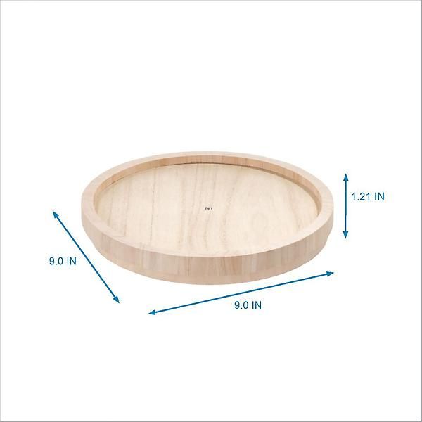 THE HOME EDIT Wooden Turntable Onyx | The Container Store