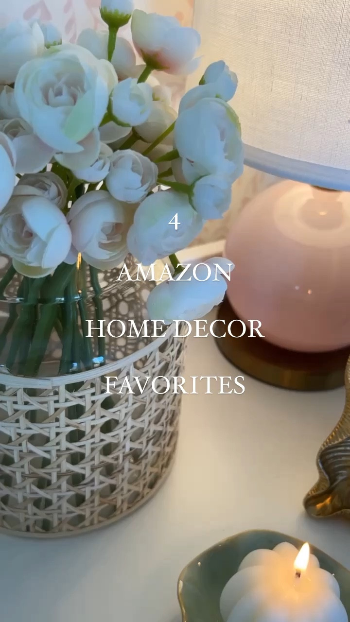 These faux flowers on Amazon are my absolute favorite and only $27! And can we talk about this vase?!! So many good Amazon home decor finds!

#LTKfindsunder50 #LTKhome #LTKfindsunder100