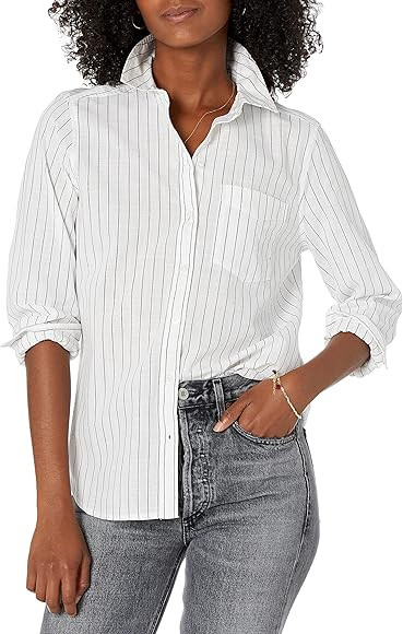 Goodthreads Women's Washed Cotton Boyfriend Shirt | Amazon (UK)