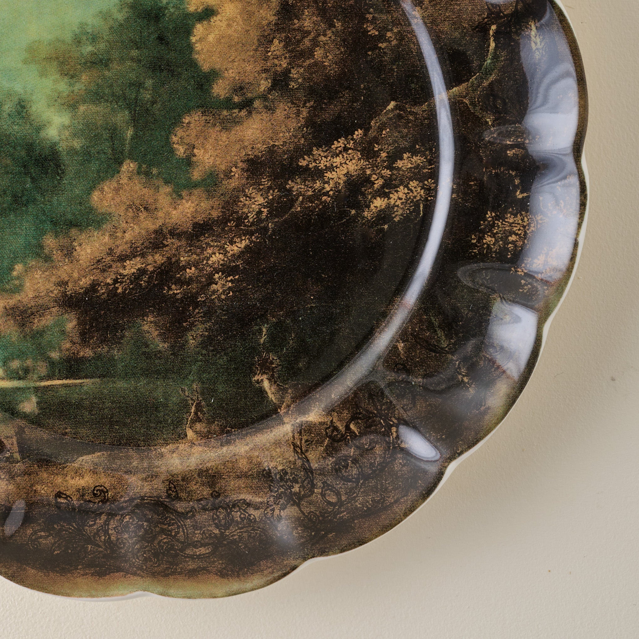 Enchanted Forest Landscape Dessert Plate | Magnolia