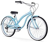Firmstrong Bella Classic 3-Speed Beach Cruiser Bicycle, 26-Inch, Baby Blue, (15119) | Amazon (US)