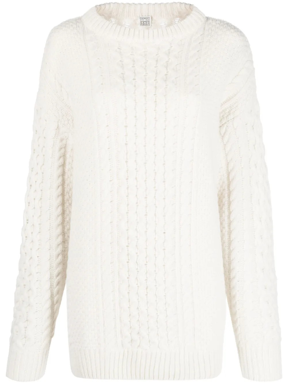 TOTEME cable-knit Jumper - Farfetch | Farfetch Global