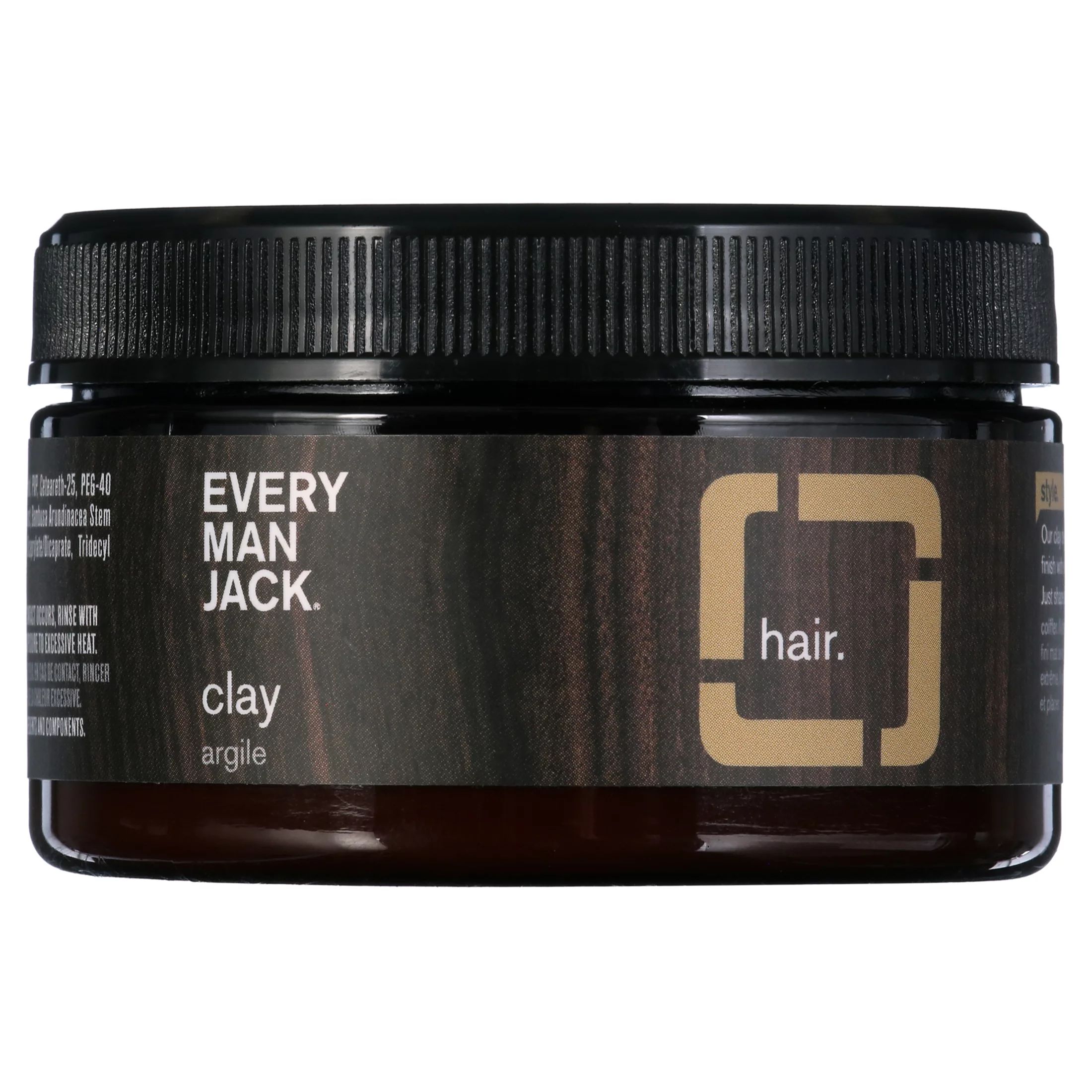 Every Man Jack Matte Finish Hair Styling Clay for Men, Naturally Derived, 3.4 oz | Walmart (US)