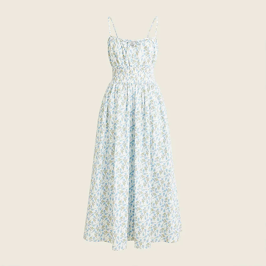 Smocked-waist dress in Liberty® Ros floral | J. Crew US