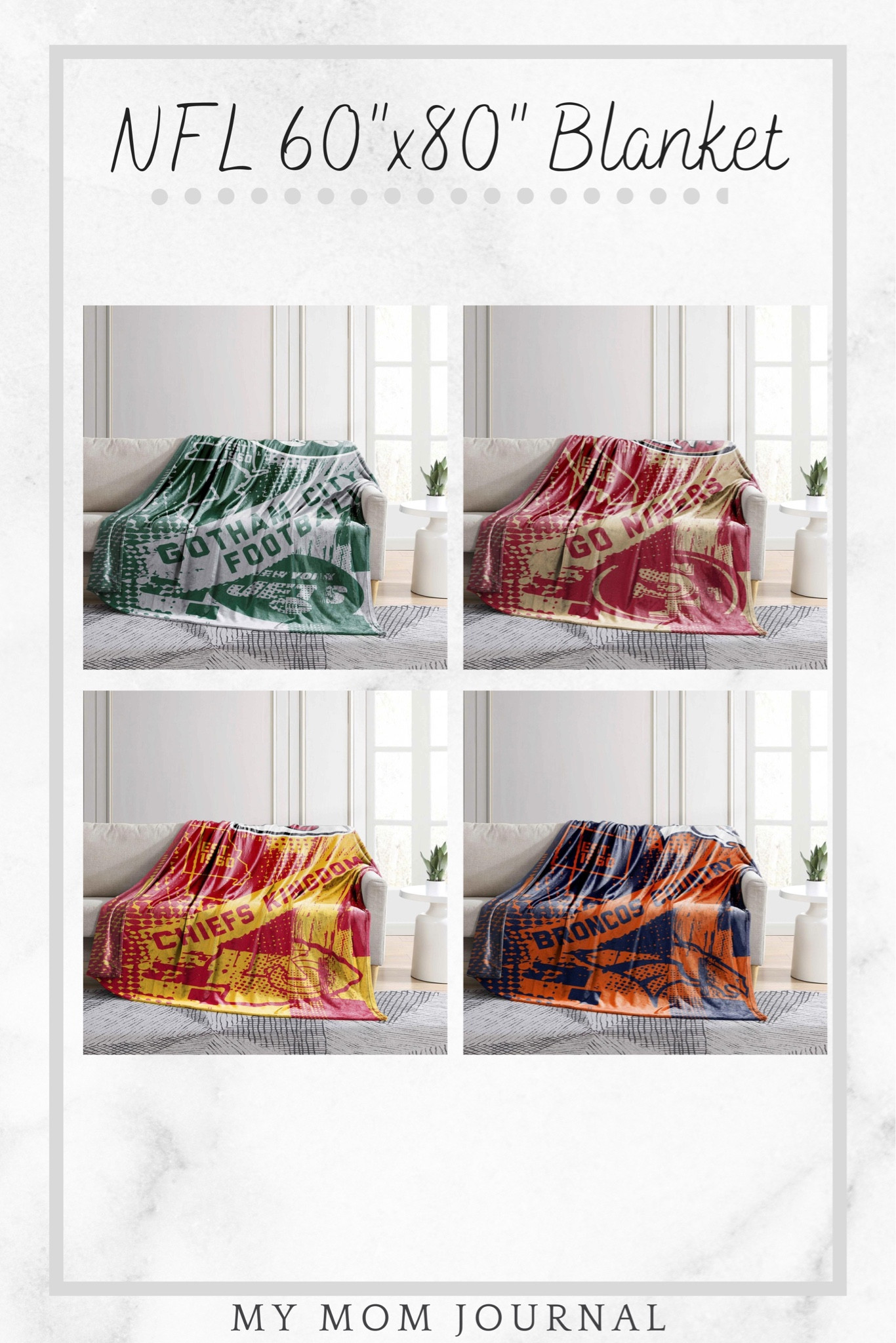 Oversized NFL blankets make great gifts for teens and men! Tons of teams to choose from!

#giftideas #gofts #teengifts #teenboys #teengirls #christmas #dotd #nfl #blankets 

#LTKHoliday #LTKsalealert #LTKfamily